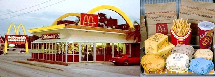 restaurant Mc Donald hamburgers années 80 fast-food
